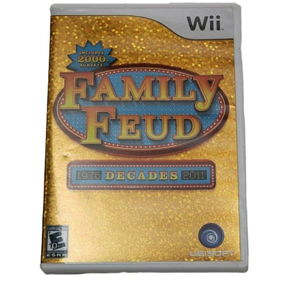 Nintendo Wii Family Feud Video Game 1976 to 2011 Decades - Picture 1 of 3